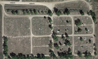 Aerial View of Cemetery